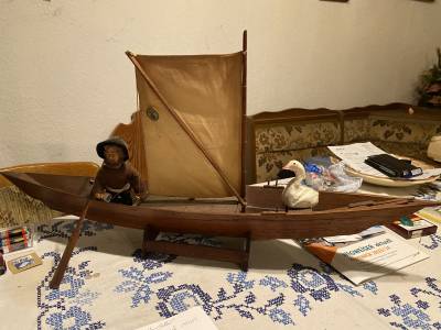 Modell eines Fischerbootes der Kietzer Fischer