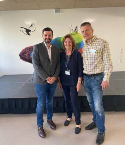 v.l. Stadtrat Marco Brauchmann, Rektorin Sabine Bohr und Abgeordneter Martin Sattelkau
