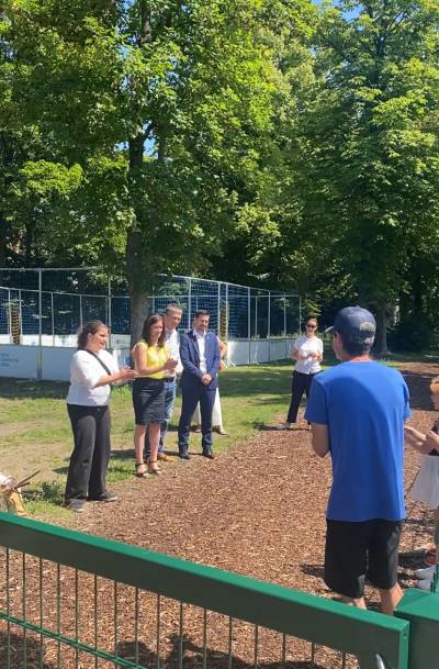 Gemeinsame bungen mit Kindern aus dem Modellprojekt